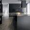 Black custom lacquer plywood island kitchen cabinet simple designs