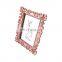 custom high quality cheap mini pink resin photo picture frames for home decor