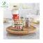 Wholesale 10-Inch Bamboo Turntable Kitchen Spice Storage Rack Swivel Serving Tray Pizza Cutting Board