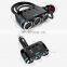 Factory Car Cigarette Lighter Charger 12V Car Socket Splitter Adapter Plug Car LED USB Charge Port Accessories Universal