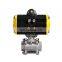 1 inch DN25 Double Acting Stainless Steel Air Control Pneumatic Actuator Ball Valve