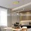 36W Smooth Frame Slim LED Chandelier Light For Hall Aluminum Square Indoor Pendant Light
