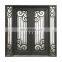 House villa outdoor french style cast wrought iron security double entry doors design