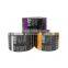 Food grade perforated printable heat shrink PVC/PET film roll sleeves wrap band label seal for water/energy drink bottle