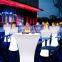 Nightclub Led Patio Bar Table Portable Luminaire Outdoor High Top Cocktail Led Bar Furniture Table and Chairs With Stools