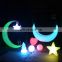 decorative plastic stars  /IP 65 Waterproof PE material RGB 16 color chargeable led water-drop other holiday lighting floor lamp
