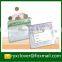 Clear pvc gridding zipper two-double document bag A4 size file bag