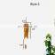 Hot Sale Bamboo Wind Chime, Balcony Outdoor Indoor Wind Chime Hanging Decoration, Boat Hat Bowl Design Wind Chime