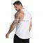 Men's Custom Logo Cotton Sleeveless Shirt Gym Fitness Relaxed Basketball Wear Tank Top Workout Running Training Sports Vest