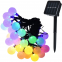 Multi-Color Solar Bubble Ball String Lights - Waterproof for Patio Pathway Christmas Garden Outdoor Decor