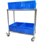 Adjustable 6 Tiers Chrome Metal Plant Storage Rack Wire Shelving