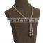 Jewelry Display Stand Torso In Beige Green Fabric For Necklace Pearl Hanging