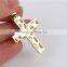 Large Hip Hop 925 Sterling Silver Handmade Cross Pendant Jewelry Wholesale