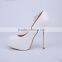 Patent leather flower wedding dress shoes sky-high stiletto girl high heels platfrom shoes women party pumps