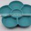 Hefei Irregular shape bamboo fiber tableware set,new ECO material 8 inch white Oval plates