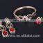 Euro-US Fashion Jewelry Sets Punk Style Necklace Bracelet Earrings Ring Bridal Four sets