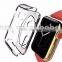2015 Hot Selling Soft TPU Protective Transparent Back Cover Case For Apple Watch