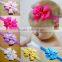 ODM custom design muti-colors stocked elastic hair tie nylon grosgrain bow headband fabric kids hair baby headband