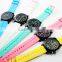 Clean design wristwatch silicon band sport watch your own logo
