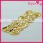 Sew on dress fashion gold sequin appliques wholesale WRAB-002