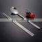 Stainless Steel Korean Spoon and Chopsticks Set with PVC packing and nice design