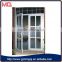 French style aluminium hinged main entrance door with grille design