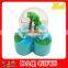 Polyresin souvenir snow globe with double coconut palm tree inside