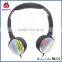 fancy color headphones with custom design logo