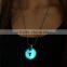 Hot sale new design light jewelry cute Christmas snowman necklace