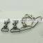 Wholesale nickel free 1" zinc alloy gun plating metal strap buckles dog leash snap hook