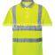 EN1150 high visibility V neck kids safety high visibility t shirt for outdoor security