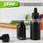 aluminium cosmetic round glass perfume dropper bottle