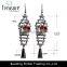 Bohemia ethnic jewelry gun black alloy hollow diamond mix color dangle earrings jewelry