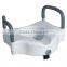 PE Material Raised Toilet Seat with Armrest
