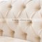 Tufted beige velvet sectional chesterfield sofa set classic italian design AL043