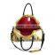 Top grade gold bag  express stylish sport bag PVC handbags in dongguan