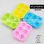 100% Food grade round lovely smile face silicone ice ball mold