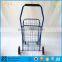 ISO cheap steel folding shopping cart of Guangzhou manufacturer