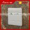 new model pure white PC BIHU 2 gang light switch europe standard