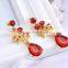 2016 Fashionable Women Bridal Wedding Party Prom Rhinestone Necklace Earrings Jewelry Set