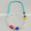 latest fashion silicone jewelry,hot selling beaded necklace,promotional silicone necklace