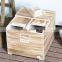 2015 wooden packing box solid wood food box with high quality