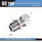 Brass pneumatic elbow nut threaded tube fitting