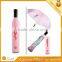 Outdoor Camping Fashion Red Wine Bottle Pink Rain Women Female umbrella
