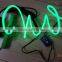 "Polar light 3"5.0mm el wire / Steel wire 0.55mmX2PCS / Nylon weaves the network