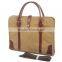 Custom vintage messager 14'' laptop men genuine leather bag