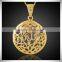 All Kinds of Style New Islamic Allah Pendant Jewelry For Men/Women Gold Plated Brass Jewelry