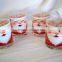 Happy holidays christmas tree old fashion drink glass set 4