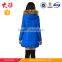 Women big fur hood down parka with raccoon fur lining blue color urban down coat