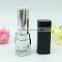 Empty black color square shape plastic lipstick container